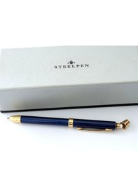 Resim Üçü Bir Arada Mavi Kırmızı Tükenmez Uçlu Kalem Steel Pen Kalem Çok Renkli 