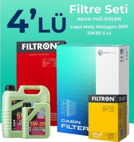 Resim Filtron Kia Venga 1.4 Dizel Filtre Bakım Seti Liqui Moly Motor Yağlı (2010-2014) 4 Lü - 