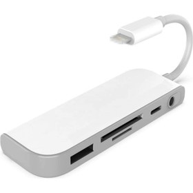 Resim Concord Lightning To Usb/Kart Okuyucu/Şarj/3.5Mm Aux Dönüştürücü 