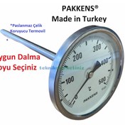 Resim 100 MM 500 C Derece 20 Cm Dalma Boylu Bahçe.köy.pide Fırın Termometresi 