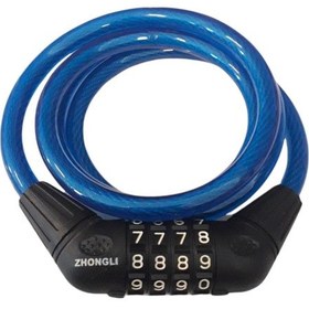 Resim Monero Bisiklet Şifreli Kilit 120 CM x 10 MM Mavi 