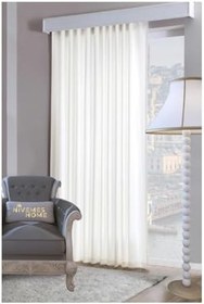 Resim 1.Sınıf Kalite Krem Saten Güneşlik Perde, 210 x 250 