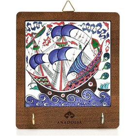 Resim Anadoliamağazacılık Çini Serisi Kalyon 4 Seramik Dekoratif Askılık Diğer 