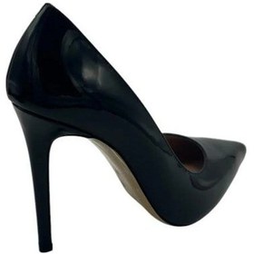 Resim Kemal Tanca 871 9261 Kadın Topuklu Stiletto Siyah Rugan 
