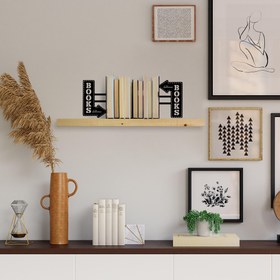 Resim KT-039 Dekoratif Metal Kitap Tutucu | ByLamp 