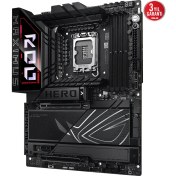 Resim Asus ROG MAXIMUS Z890 HERO Intel Z890 9200MHZ DDR5 LGA1851 HDMI 2xUSB4 6x M2 USB3.2 WiFi 7 + BT AURA RGB 5Gbit + 2.5Gbit LAN (ROG MAXIMUS Z890 HERO) Anakart 
