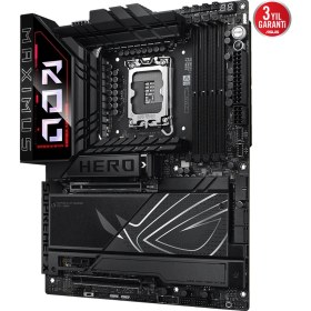 Resim Asus ROG MAXIMUS Z890 HERO Intel Z890 9200MHZ DDR5 LGA1851 HDMI 2xUSB4 6x M2 USB3.2 WiFi 7 + BT AURA RGB 5Gbit + 2.5Gbit LAN (ROG MAXIMUS Z890 HERO) Anakart 