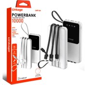 Resim 10000 Mah Dahili Usb Micro Type-c Lightning Kablo Lcd Güç Göstergeli Led Ekran Powerbank Lkp-24 