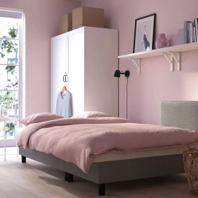 Resim IKEA Gri Şık Kanepe - Bazalı Yataklı Köşe Kanepe 