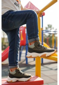 Resim Haki Geniş Kalıp Cırtlı Erkek Çocuk Bot Evil P Haki 