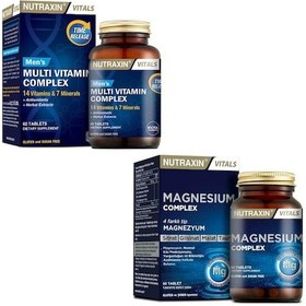 Resim Nutraxin Magnesium Complex 60 Tablet + Nutraxin Men's Multi Vitamin Complex 60 Tablet 