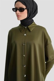 Resim Armine Saten Tunik Haki 