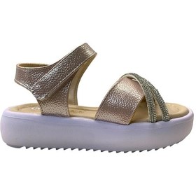 Resim Tuğba Ortopedi 264 Kız Çocuk Taşlı Sandalet Pudra 