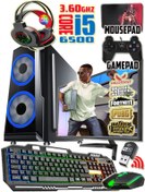 Resim WARBOX Karbon I5 6500 Turbo:3.60ghz 16gb 240gb Ssd 250gb Hdd R7 240-4gb E.kartı 24" 200hz 0,5m Monitör 