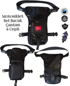 Resim SEVBAGS MOTOSİKLET BEL BACAK ÇANTASI 6 GÖZLÜ 