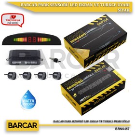Resim BARCAR PARK SENSÖRÜ LED EKRAN VE TURKCE UYARI SİYAH 