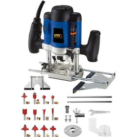 Resim Staxx 3500 Watt 6 Kademe Devir Ayarlı Dik Çift Kollu Freze Makine 