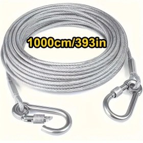 Resim Willowhaven 393 Feet Paslanmaz Çelik Çamaşır İpi İç Ve Dış Mekan Kullanımı İçin 