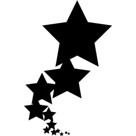 Resim Yıldızlar Seti Yapışkan Arma Araç&motor&dekor 10 x 15 cm 