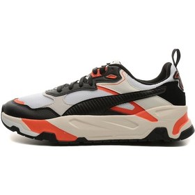 Resim 389289-36 Puma Trinity Flat Erkek Spor Ayakkabı Beyaz 389289-36 Beyaz Siyah Turuncu Çok Renkli 