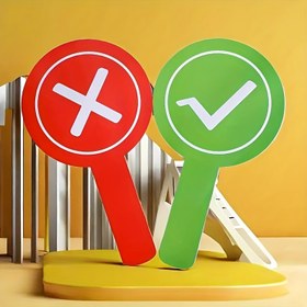 Resim 1/2/3 adet Sınıf Cevap Elde Tutulan İşaretler - Çift Taraflı Doğru/Yanlış Cevap Kartları Kırmızı ve Yeşil Kontrol İşaretleriyle, PVC Eğitici Öğretme Aksesuarları Öğrenci Katılımı, Geri Bildirim, Tartışma Yarışmaları ve Hakem Malzemeleri, Sınıf Aksesuarları, Sınıf Dekorasyonları, Sınıf Malzemeleri, Sınıf, Hakem Ekipmanları, Futbol Aksesuarları, Hakem Aksesuarları, Okul/Hakem Malzemeleri, Hakem Kartı 