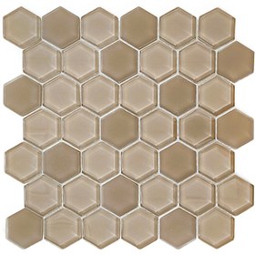 Resim MozaiKristaL Tüm yüzeyler için 48x6mm. Vizon, 30x30cm. Fileli Kristal Mozaik ( 1 m2 ) 