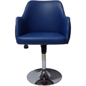 Resim Tekli Bekleme Koltuğu Tepsi Ayaklı Mavi Suni Deri 