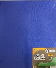 Resim Bafix Simli Karton 50x70 Mavi-10-pkt 