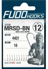 Resim Fudo 4401 Maru Sode W/ Rıng Black Nıkel Olta İğnesi No:10 - Standart 