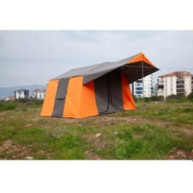 Resim Doğa Kamp 2 Odalı Kamp Çadırı Turuncu Çok Renkli 