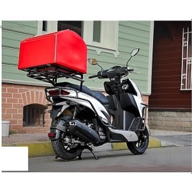 Resim Rks Vrs 125 Kızaklı Kurye Çanta Demiri Ergoline Sürgülü Pizzacı Paket Demiri Arasmoto 