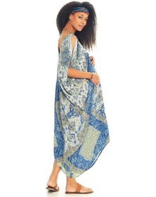 Resim Los Banditos Uzun Hamile Elbise-Std-Mavi Babil 