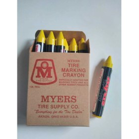 Resim Lastik Tebeşiri Usa Myers Marka Sarı 12ADET/PK 