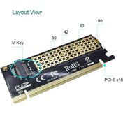 Resim Keepro 2 Pcie Nvme Or Pcie Ahcı SSD To Pcie 3.0 Nvme SSD 16x Çevirici Chia Coin Nvme SSD Çevirici 