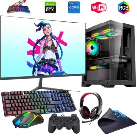 Resim Rogame I7 14700F 16GB Ddr4 1tb M2 6gb RTX3050 27" 165HzMonitörlü Oyun Bilgisayarı (Gaming Set) 