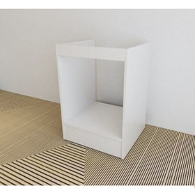 Resim Ankastre Modül Mdf Fırın Ve Ocak Dolabı Beyaz 