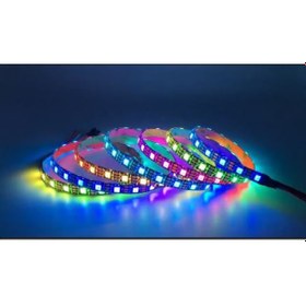 Resim Ws2812B Ayrı Ayrı Adreslenebilir Argb Şerit Led 5V 