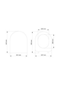 Resim Visam Mimoza Yavaş Kapanan Klozet Kapağı 532-004 Beyaz 