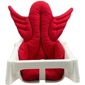 Resim Pamuk Atölyesi Antilop Melek Kanatlı Küçük Mama Sandalyesi Minderi - Kırmızı 