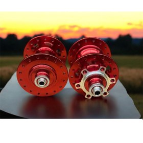 Resim Forte Gt Xbyc 680 Bisiklet Hub Sesli Ön Arka Kaset Göbek Seti 32 Delik 6 Vida Qr Mandal Kırmızı 