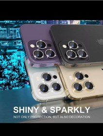 Resim mooncase Iphone 14 / 14 Plus Uyumlu Taşlı Kamera Lensi Koruyucu 