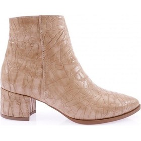 Resim Dgn Si-07k Kadin 22k Sivri Burun Topuklu Bilek Bot Sİ-07K-1563-R12959 Ten Rengi 