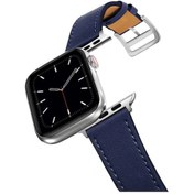 Resim Ally iOS Uyumlu Watch 7-8 41mm6-5-4 40mm Single Coil Deri Kayış Kordon 