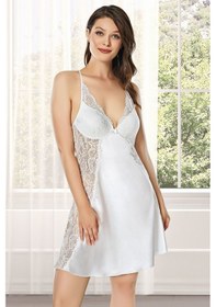 Resim Alissa 8600 Kadın Çeyizlik Saten 6'lı Set-ekru Ekru 