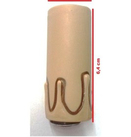 Resim E-14 Kahve 6.4 Cm Mum Duy 4 Adet 1215-03 