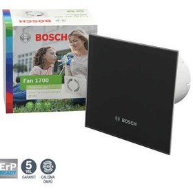 Resim Bosch F1700 Ws 125 Dp125 Gb Parlak Siyah Cam Duvar Tipi Aspiratör 