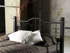 Resim Ayışığı Ferforje Metal Karyola(Kargo Hediye) - 90x190x99 