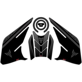 Resim GP Kompozit Yamaha MT-07 2021-2024 Uyumlu Tank Pad Seti Siyah 