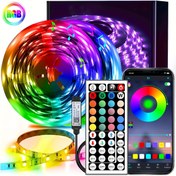 Resim Akıllı LED Şerit Işıklar, 40M-131ft - Renk Değiştirme & Müzik Senkronizasyonu ile Uygulama Kontrolü ve Uzaktan Kumanda, USB Güçlü, Yatak Odası Atmosferi & Parti Süslemeleri için İdeal 