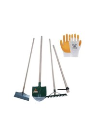 Resim Bahçe Set 9 Parça Gelbere Saplı Kürek Desteklı Tırmık 